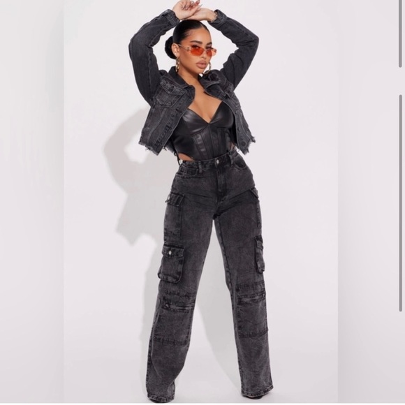 Fashion Nova black Denim jeans - Picture 1 of 6